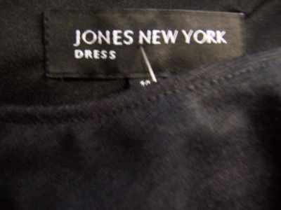 JONES NEW YORK Gray Knit 3/4 Sleeve Stretch Spandex Versatile Dress 14 