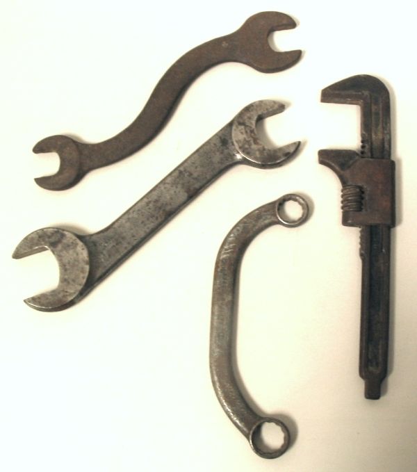 Vintage ANTIQUE LOT MECHANIC TOOLS WRENCH ADJUSTABLE  