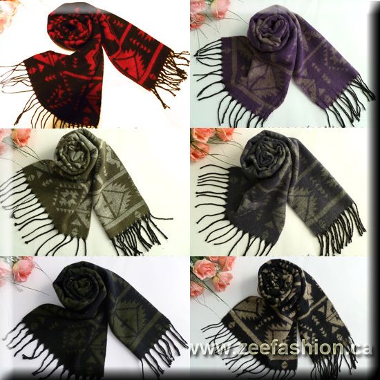 SARAH MENS WOMENS WINTER CASHMERE WOOL SCARF WARM  