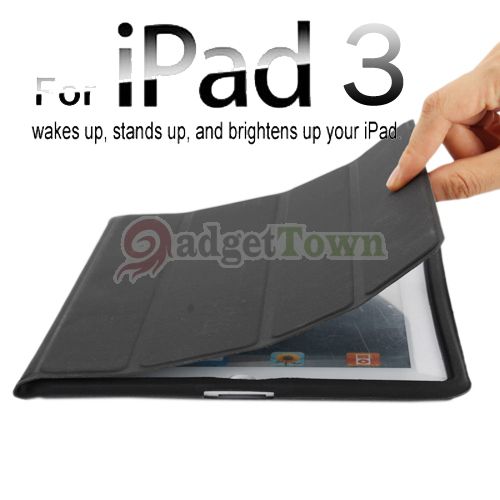   Case Magnetic for Apple The New iPad 3/2 Wake/Sleep Black  