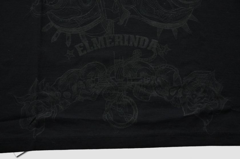 GIVENCHY BLACK COTTON ESMERALDA TATTOO PRINT TSHIRT SS2012  