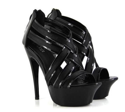 Sexy Womens Platform Peeptoe Strappy open toe High Heel Sandals Shoes 