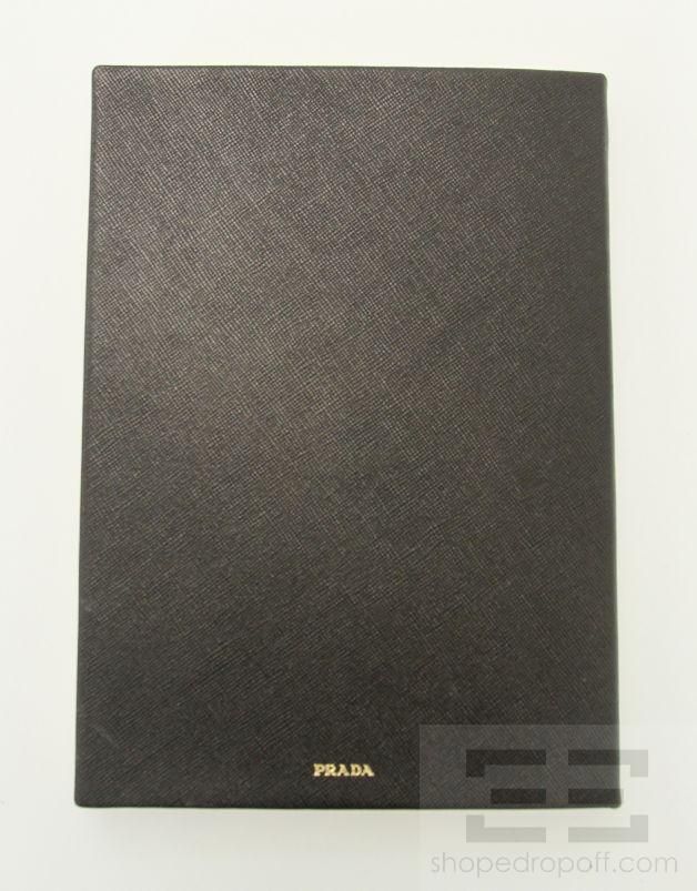   Black Saffiano Leather And Gold Leaf Teal Page 2012 Agenda NEW  