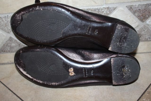 Attilio Giusti Leombruni Brown Ballet Flats size 40.5 10.5 AGL  