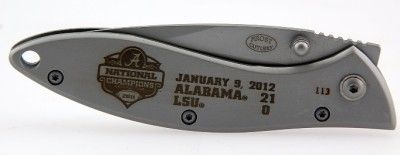 Alabama Crimson Tide 2011 BCS National Champions Knife Frost Cutlery 