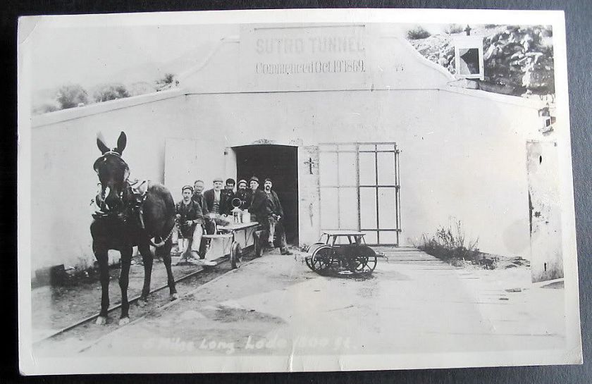 VIRGINIA CITY NV SUTRO TUNNEL SILVER MINE RPPC  