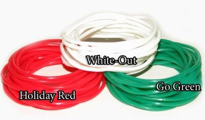 12 GUMMY BANDS BRACELETS JELLY RUBBER BRACELETS 7.5  