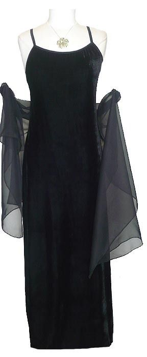 Velvet SLIP ~ Evening Dress Gown (Sz 4   24)  