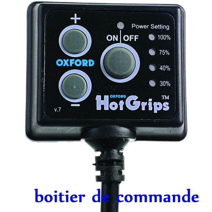 Paire de Poignees Chauffantes Hot Grips Oxford Prestige Moto sportive 