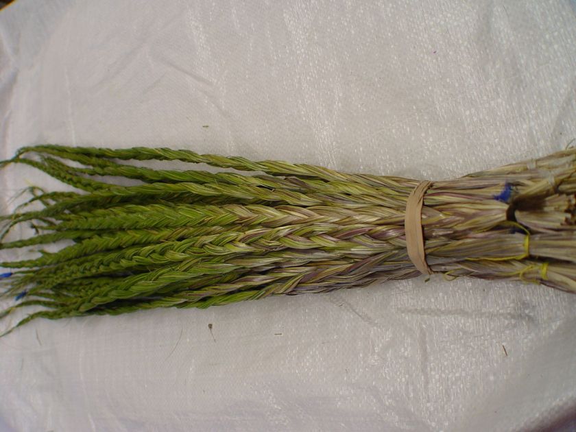 SWEETGRASS BRAIDS,NATIVE AMERICAN,POWWOW,SMUDGE,(SW1)  