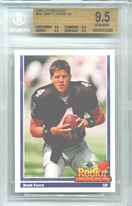 You are bidding on a 1991 Upper Deck Rookie Force #647 Brett Favre 