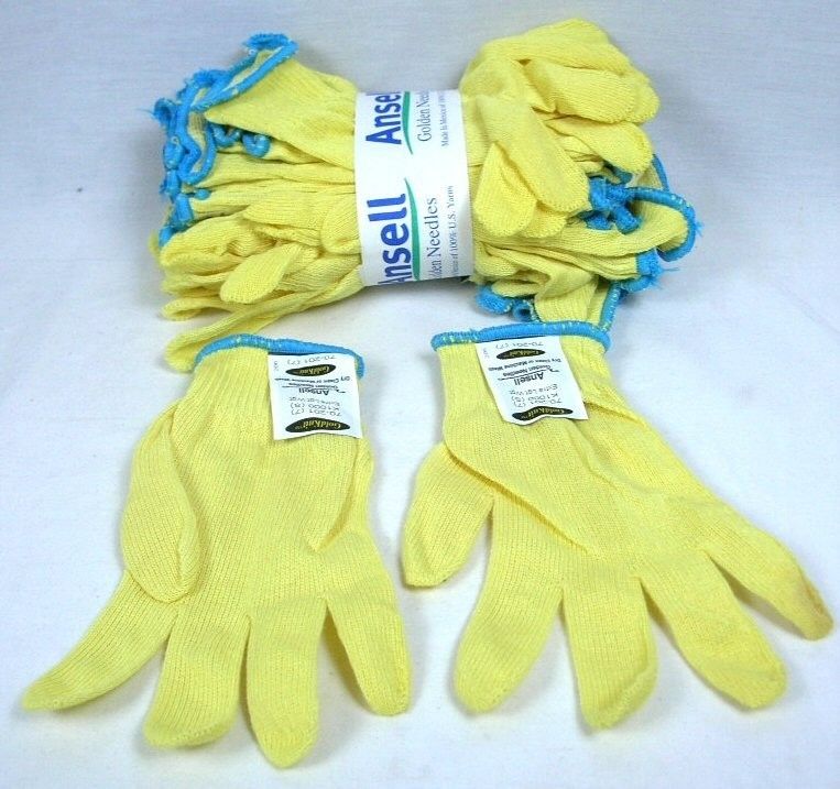 12 PAIR ANSELL CUT RESISTANT KEVLAR GLOVES 70 201 (S)  