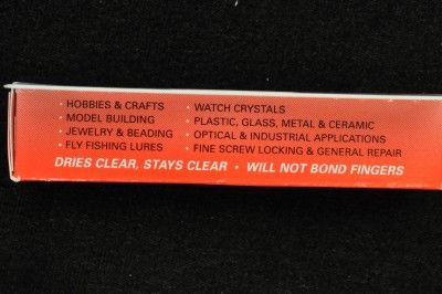   CEMENT FOR WATCH CRYSTALS AND HOBBIES PRECISION APPLICATOR ***  