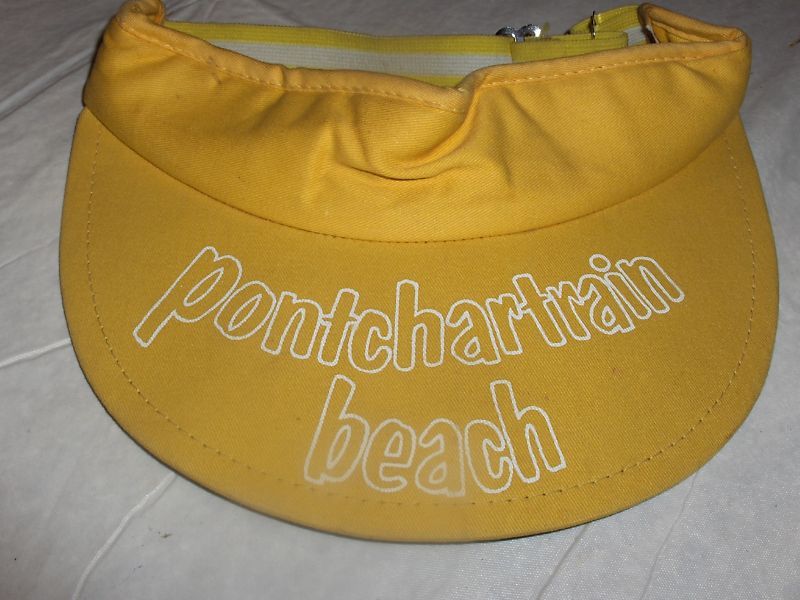 VINTAGE PONTCHARTRAIN BEACH SUN VISOR NEW ORLEANS LA  