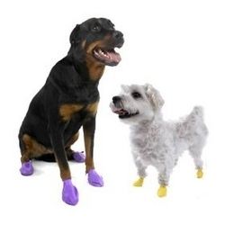 12 PK XS Pawz Reusable Waterproof Rubber Dog Boots  