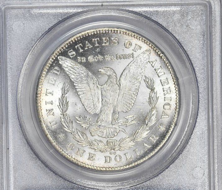 1878 CC MORGAN DOLLAR PCGS MS 65  GEM BRIGHT WHITE  