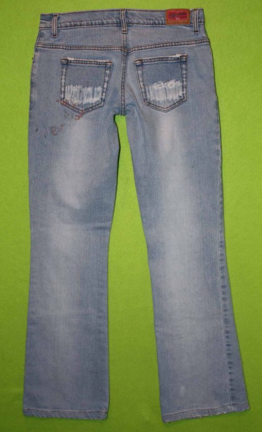 Tyte sz 3 x 29 Distressed Destroyed Stretch Womens Blue Jeans Denim 