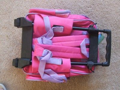 GIRL PINK BLUE ROLLING SUITCASE&BACKPACK STURDY LUGGAGE  