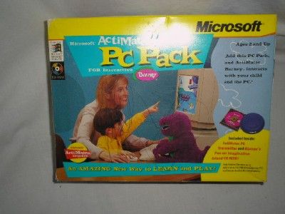 VINTAGE BARNEY Actimates w/ PC and TV Pack  