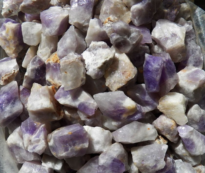 ROUGH ROCK Rocks Stones Tumbler tumbling Lapidary AMETHYST 1/2 lb 