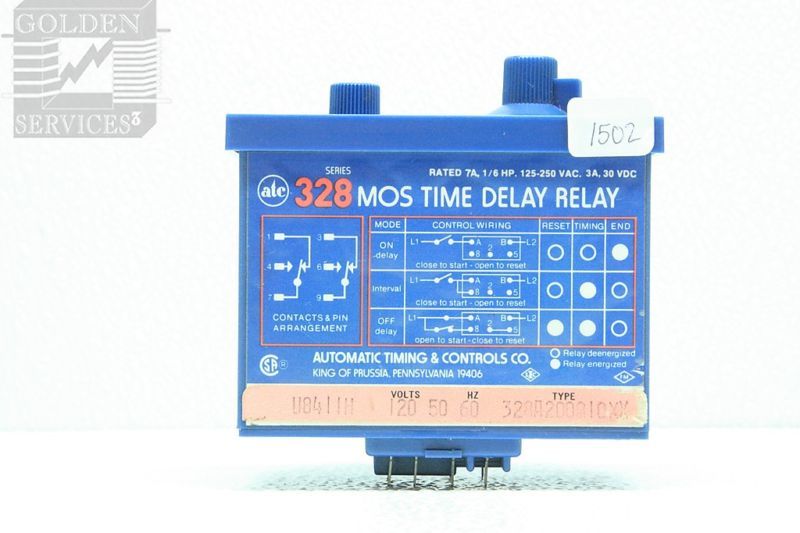 ATC 328A 200 Q 10 XX Time Delay Relay Muliti Range 120V  