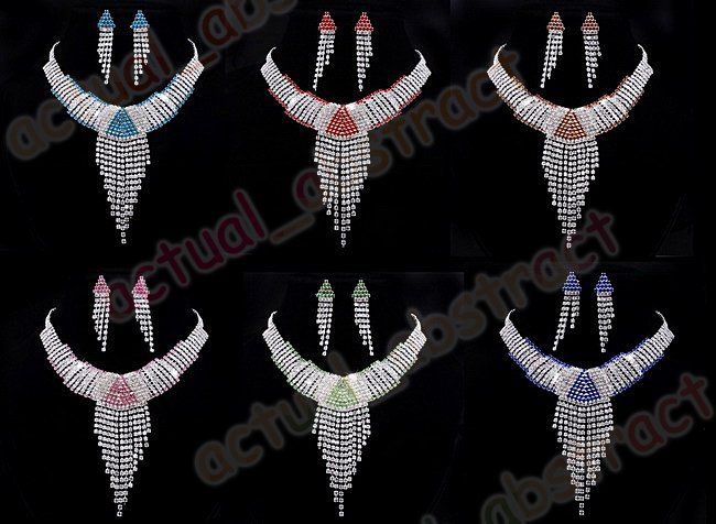 COSTUME NECKLACE SETS CZECH RHINESTONE WHOLESALE6sets  