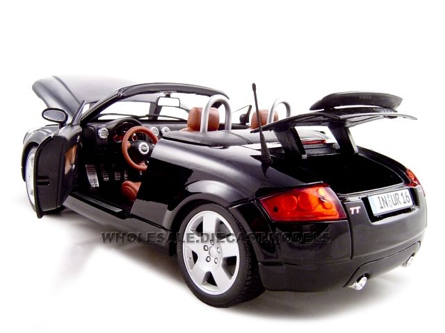 AUDI TT ROADSTER BLACK 118 SCALE DIECAST MODEL  