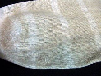 ANTIQUE STRIPE COTTON SPORT HOSE SOCKS c1920 SIZE 8  