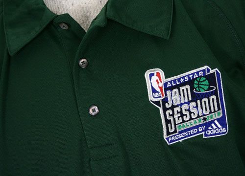 ADIDAS NBA ALL STAR POLO SHIRT JAM SESSION GREEN NEW  