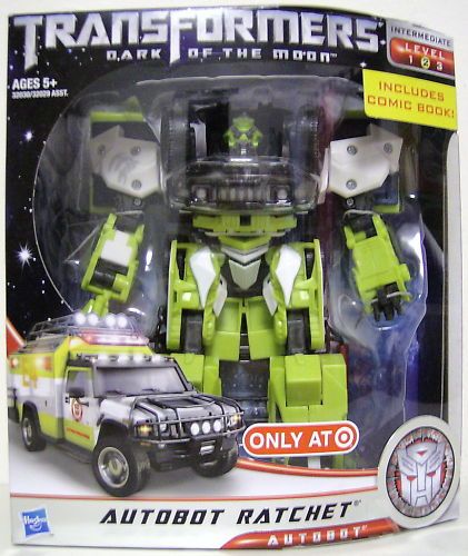 AUTOBOT RATCHET Transformers 3 DOTM Movie Voyager Class Figure Target 