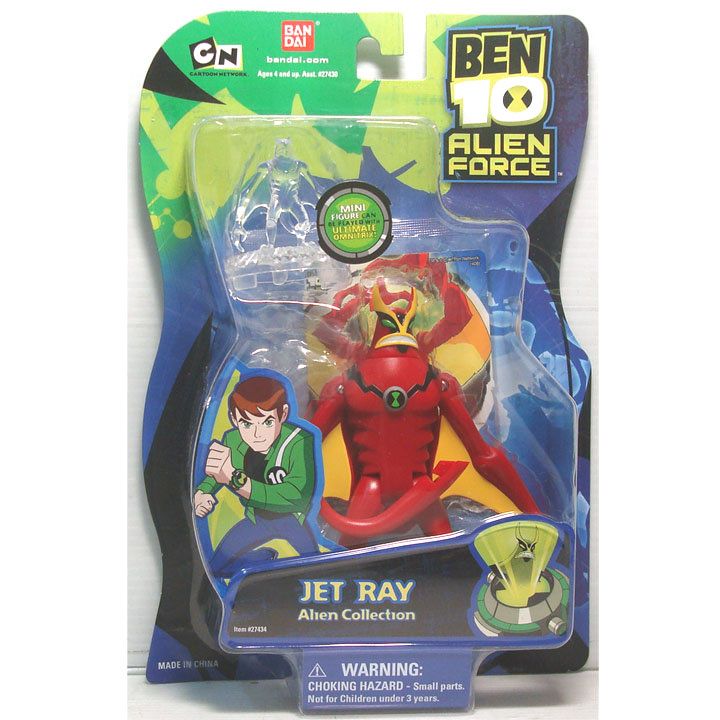 BEN 10 TEN TENNYSON ALIEN FORCE COLLECTION FIGURE JET RAY  