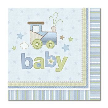 CARTERS BABY BOY BABY SHOWER PARTY BEVERAGE NAPKINS NIP  