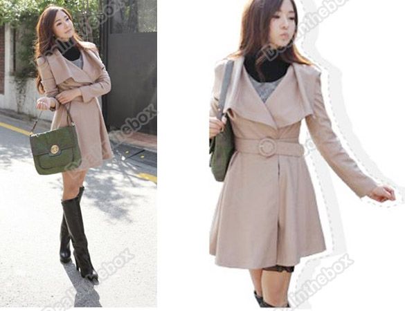 2011 New Women Korean Fall winter Shitsuke Golilla woolen cloth Coat 