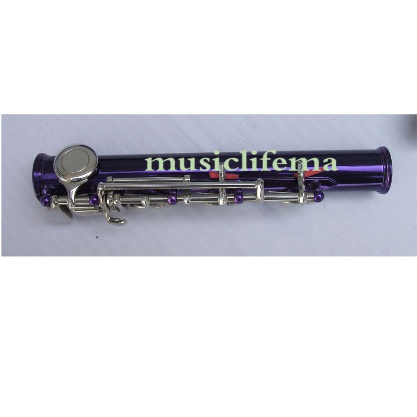 Purple 17 Open Holes flute C key +E Great Tone Metal  