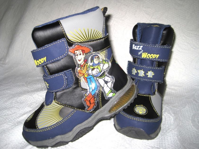 Toy Story Woody Light Up Toddler Winter Boots 5 7 10 11  