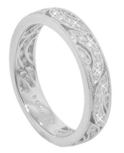 45CT WOMENS ROUND CUT DIAMOND WEDDING BAND RING 14KT  