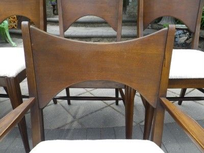 MID CENTURY SCULPTURAL BOWED BACK CHAIRS DANISH MOD  