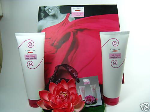 PINK SUGAR Aquolina Body Lotion + Shower Gel 17 oz SET  