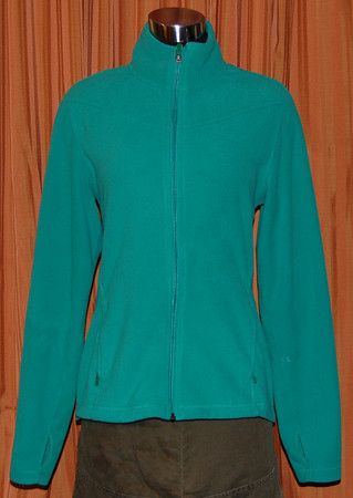 NIKE FIT THERMA GREEN GOLF FLEECE SHIRT WOMENS LARGE  