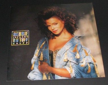 REBBIE JACKSON R U TUFF ENUFF PROMO ALBUM POSTER FLAT  