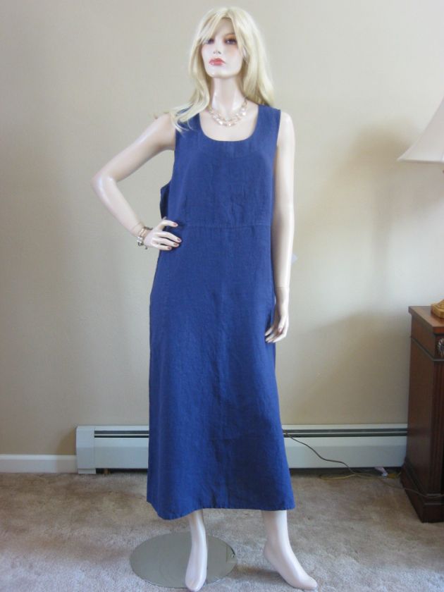 FLAX 09 Linen SIMPLICITY LONG Dress S&M&L U PIK COLOR  