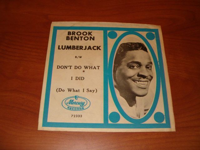 Brook Benton Lumberjack Picture Sleeve Only Mercury 72333  