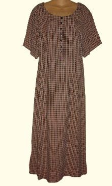 NWOT Designs by Lane Bryant tiny check plaid, long church/career dress 