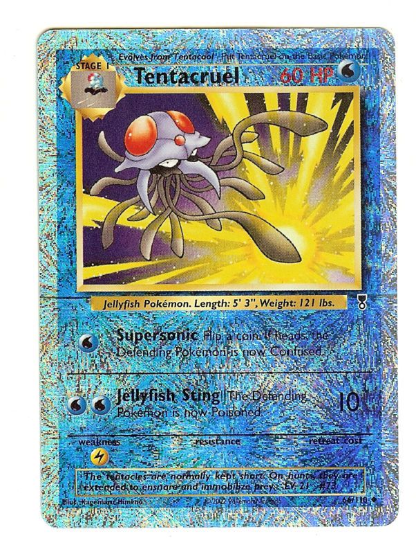 TENTACRUEL 66/110 LEGENDARY REVERSE HOLO POKEMON CARD  