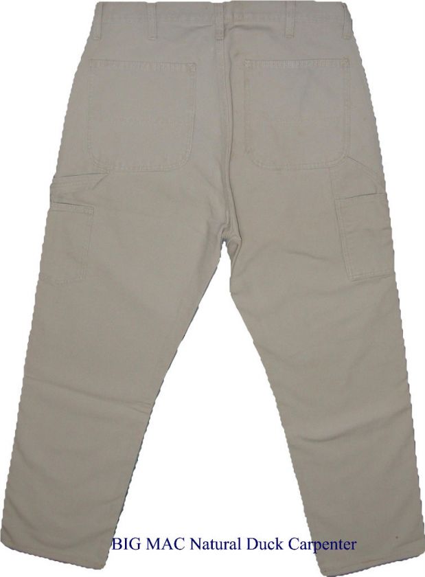 BIG MAC Workwear Natural Duck Carpenter Jeans W 54 L 32  