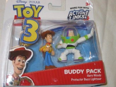 NEW Lot Of 3 Action Links Toy Story Buddy Packs Jessie Hero Woody 