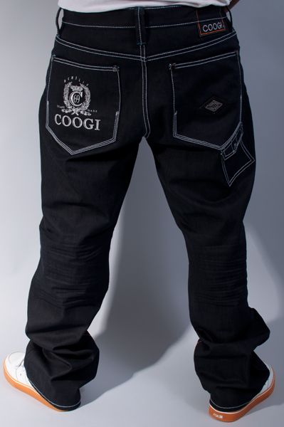 NEW MENS COOGI HIP HOP RAW INDIGO LOOSE FIT DENIM JEANS PANTS SIZE 50 