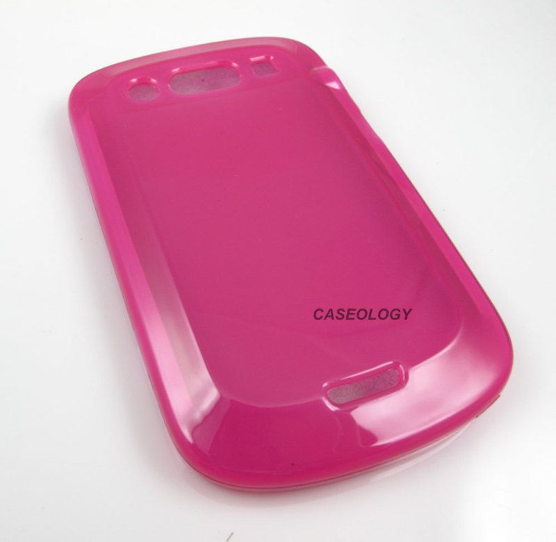 PINK TPU HARD GEL CASE COVER BLACKBERRY BOLD 9900 9930  