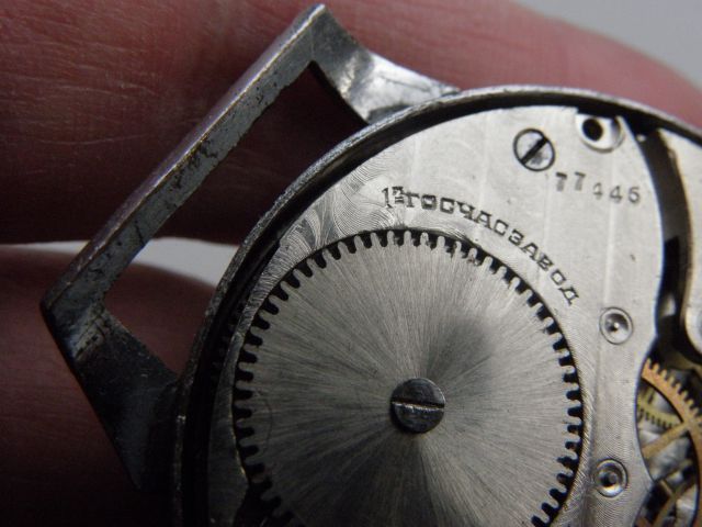 EARLY KIROVSKIE MILITARY 1ST MOSCOW WATCH FACTORY KOMANDIRSKIE SOVIET 