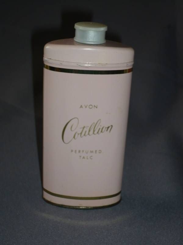 COLLECTABLE VINTAGE AVON COTILLION PERFUME TALC 1950S  